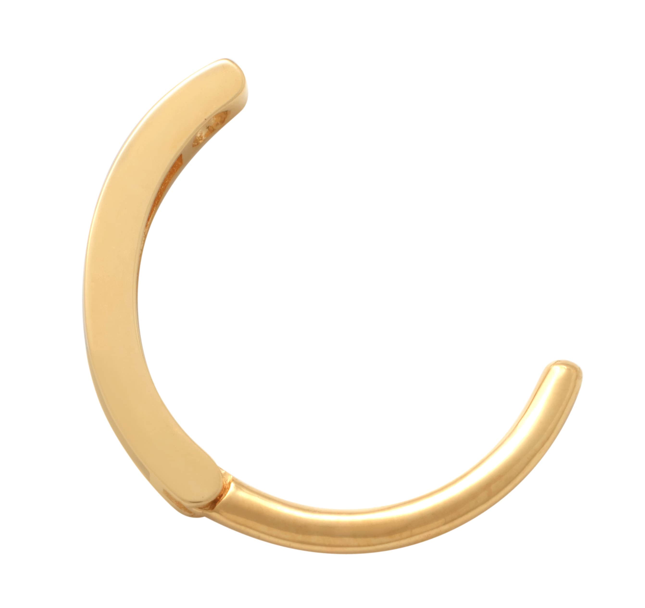Zahav Jewelry - Wholesale Huggie Earrings - 10kt Solid Gold Belly Huggies Hoop Button Rings #81