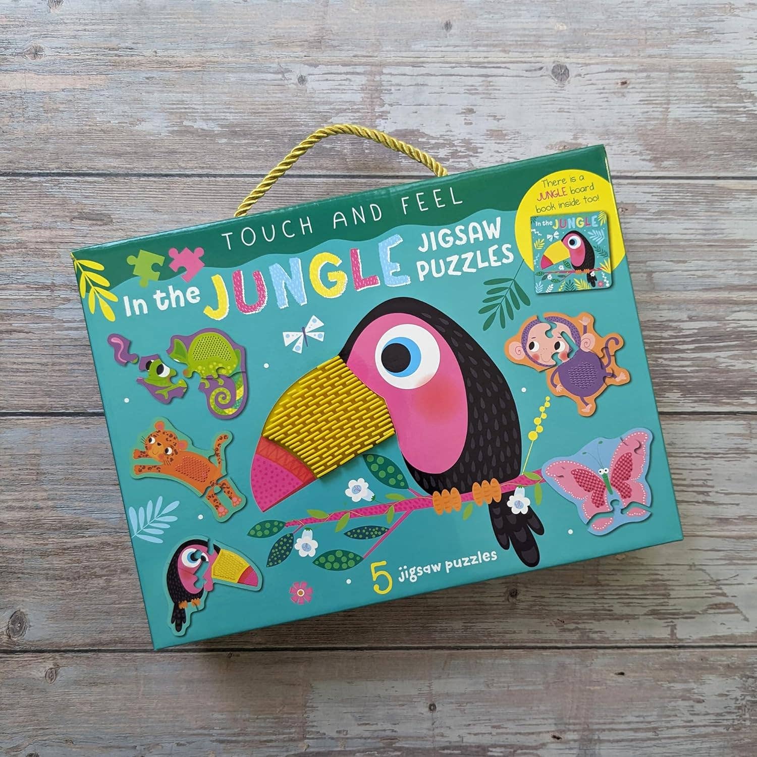 Robert Frederick Ltd – wholesale Puzzle – Child – Touch and Feel Puzzle and Board Book Set - In The Jungle - Tactile Fun For Children5