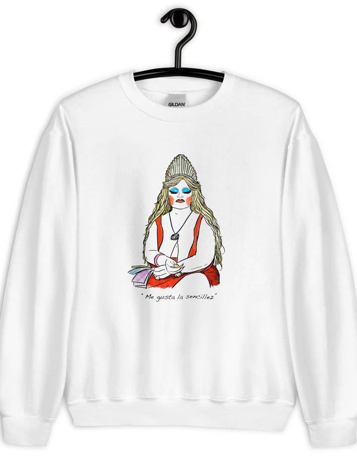 Mónica del Raval sweatshirt for wholesale by El loco del Pelo Rizo