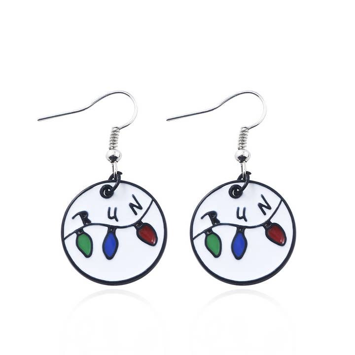 STRANGER THINGS FRIEND'S DON'T LIE Dangle Earrings for wholesale by Sparkling Extras
