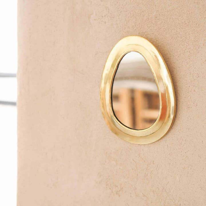 My artisans - Wholesale Wall Mirror - Brass Teardrop Mirror | Handmade Moroccan Wall Mirror |Decor