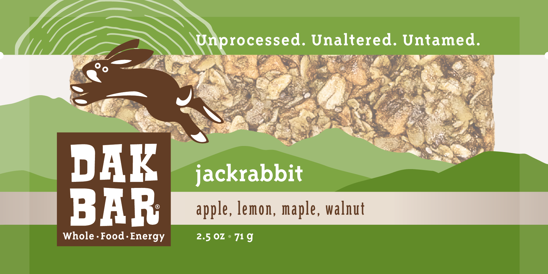 Dak Bar - Wholesale Snack Bar - Jackrabbit Bar - Walnut, Apple, Maple & Matcha Snack Bar2