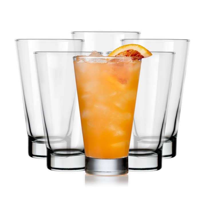Libbey Modern Bar Tumbler Glasses, 14oz, Set of 6 for wholesale by Libbey