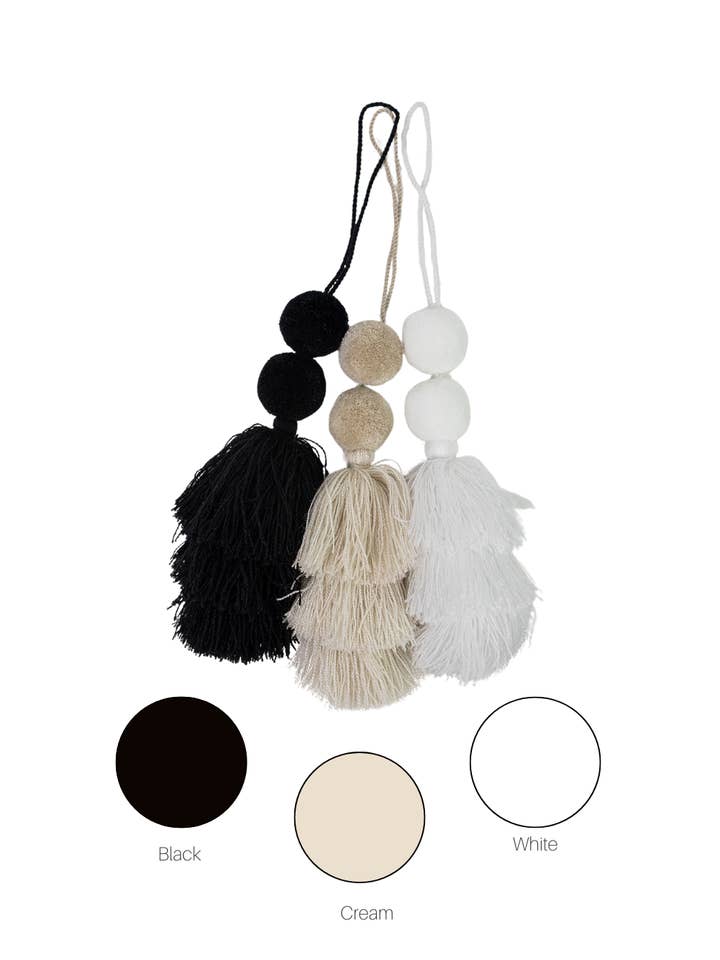 Handwoven Tassel Neutrals for wholesale by Valerosa