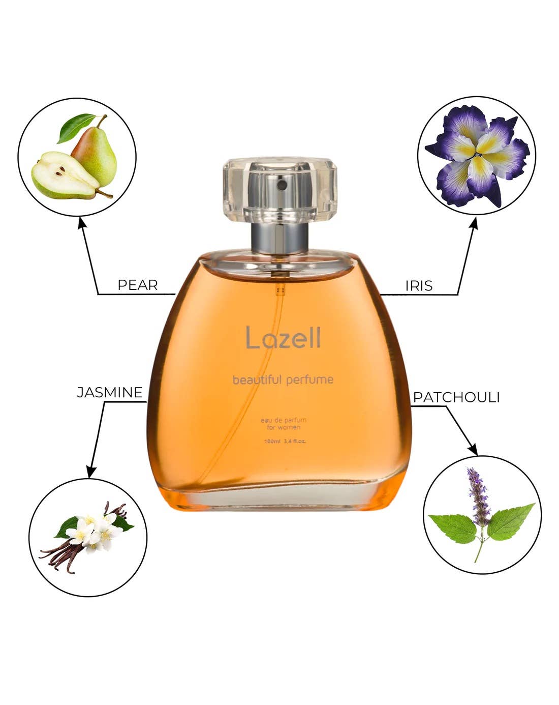 Daspar - Wholesale Perfume/Eau de Toilette - LAZELL BEAUTIFUL PERFUM FOR WOMEN EDP 3.4 OZ 100 ML Perfume2