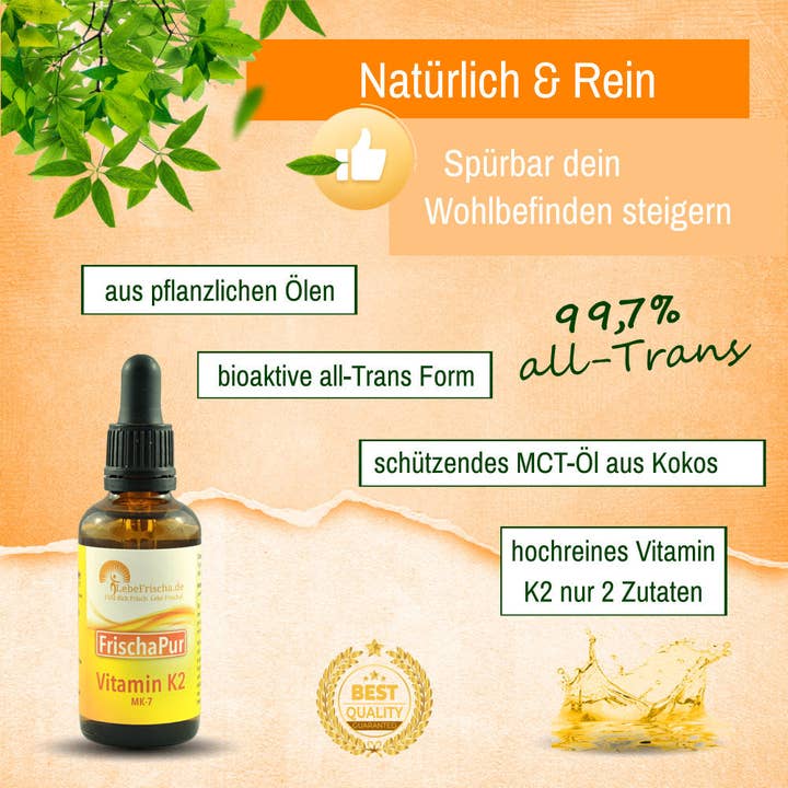 LebeFrischa - Wholesale Oral Supplement/Vitamin - Vitamin K2 drops for blood, bones & heart