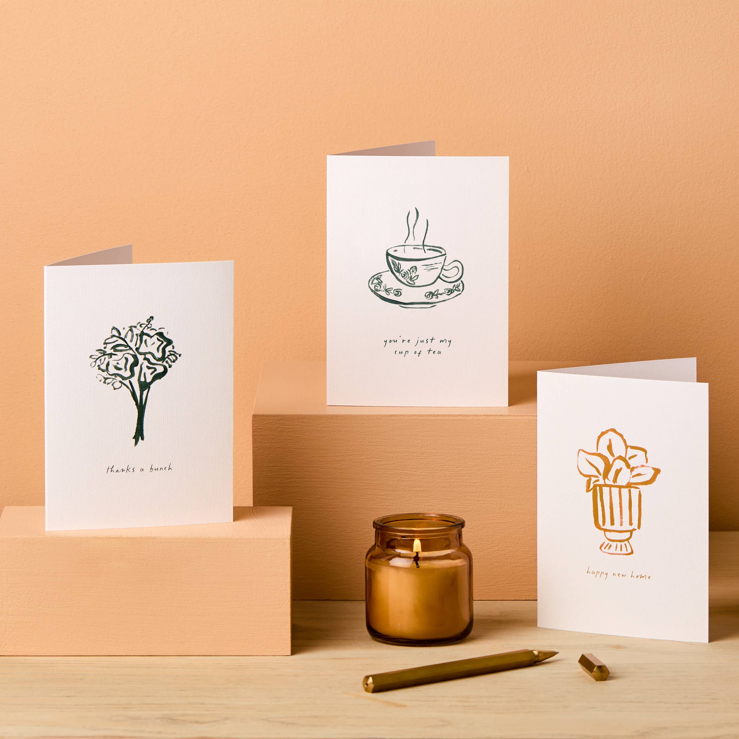 Ink & Bloom - Wholesale Valentijdskaartje - Kopje Thee Kaart | Valentijnsdag Wenskaarten | Liefdeskaart1