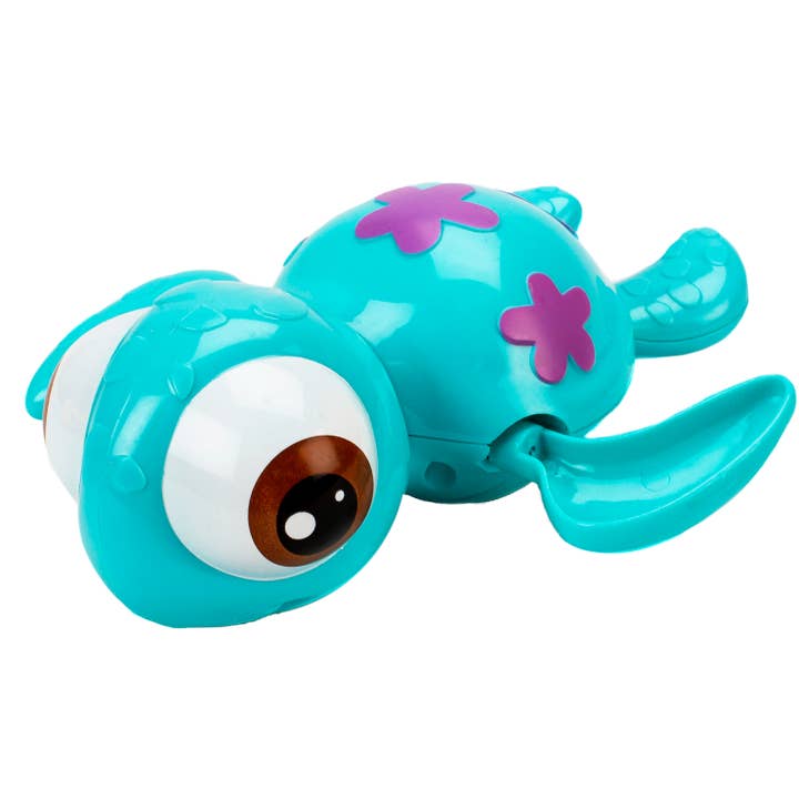 Træk-op badelegetøj - skildpadde - blå for engroshandel hos Magni ApS