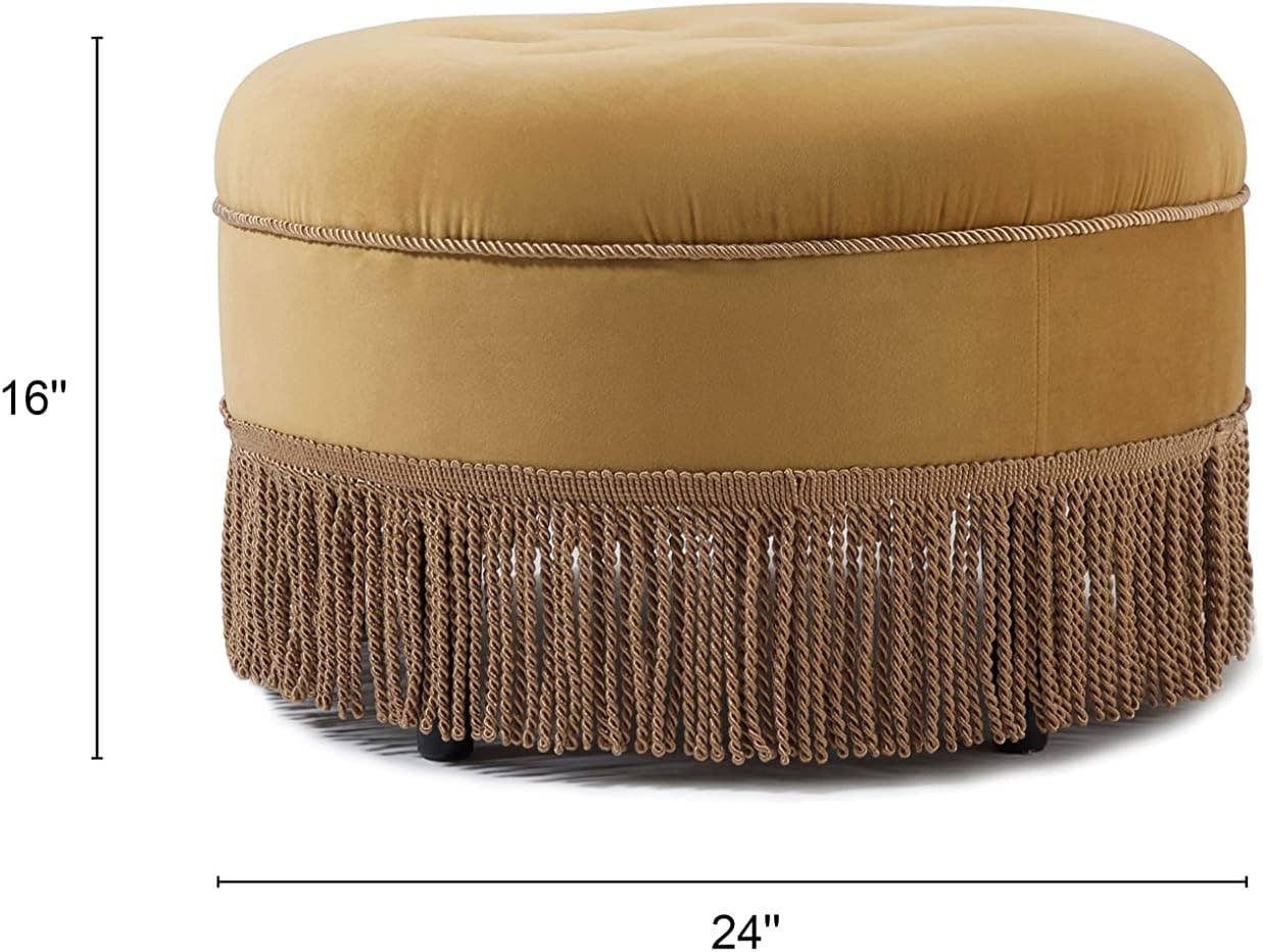 Jennifer Taylor Home - Wholesale Ottoman - Yolanda 24" Round Upholstered Accent Ottoman22