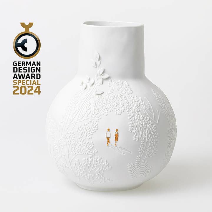 Picture Stories Porcelain Vase - A Walk In The Park for wholesale by Räder