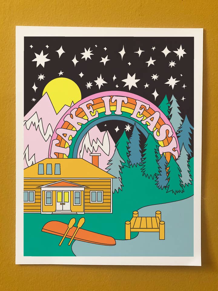 11" x 14" Take It Easy for wholesale by Ash + Chess
