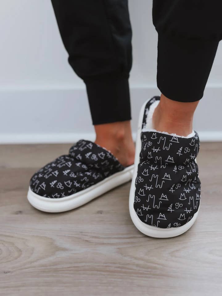 The Front Porch Label - Wholesale Slippers - Women's - Black Brand Slippers