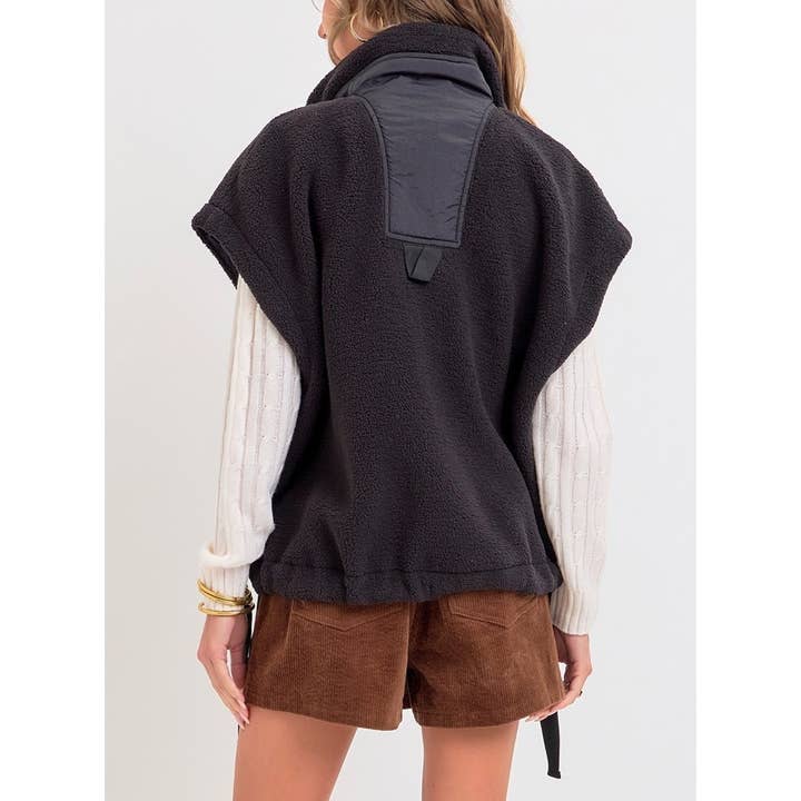 1691 Oversized Fleece Vest for wholesale by Coloring You