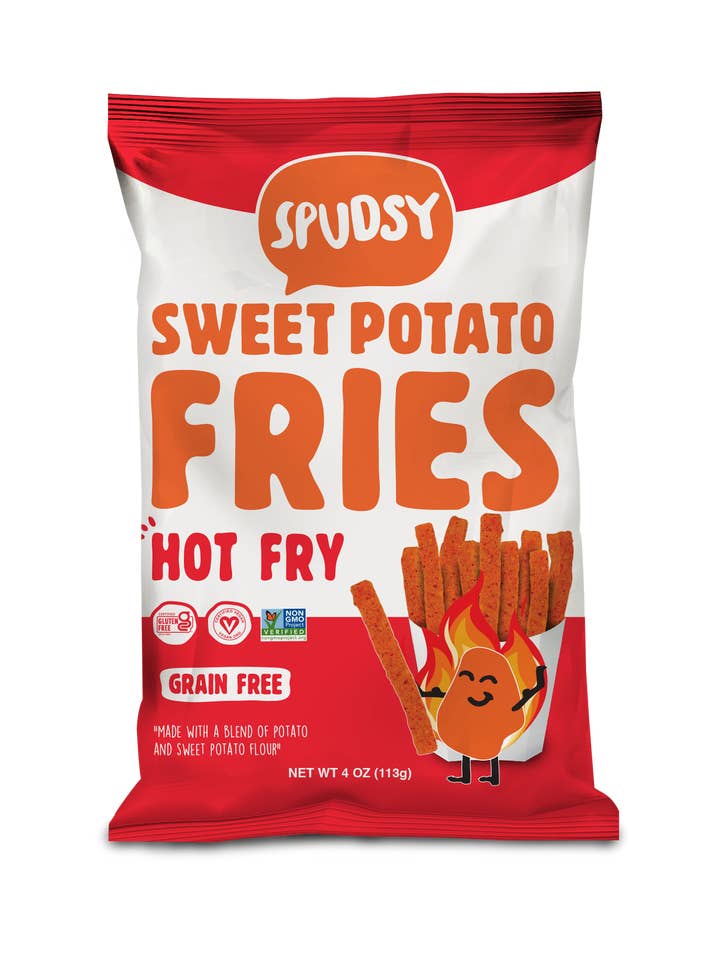 Sweet Potato Fries - Hot Fry (4oz/12ct) for wholesale by Spudsy
