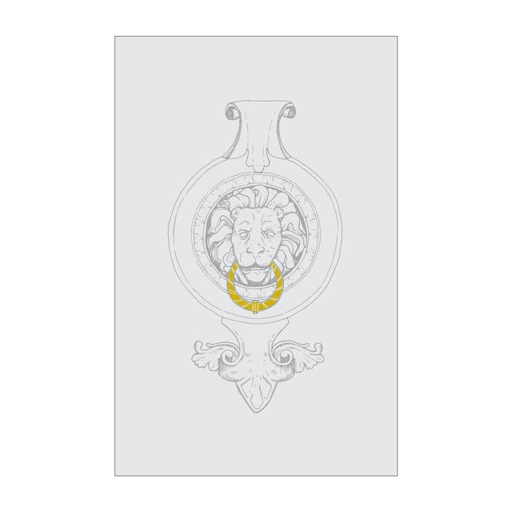 Batentes de Porta: Cartão de Leão por atacado de Gilah Greetings