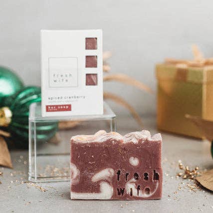 The Fresh Wife Soap Company - Wholesale Bar Soap - Spiced Cranberry Bar Soap0
