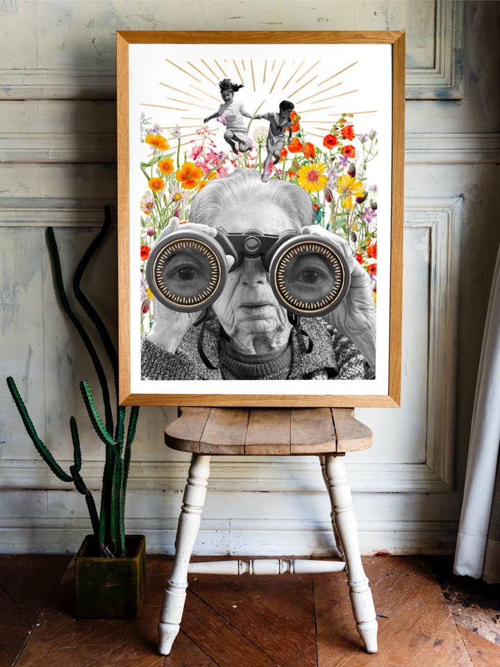 Bedstemoder-plakat for engroshandel hos Flora Florae