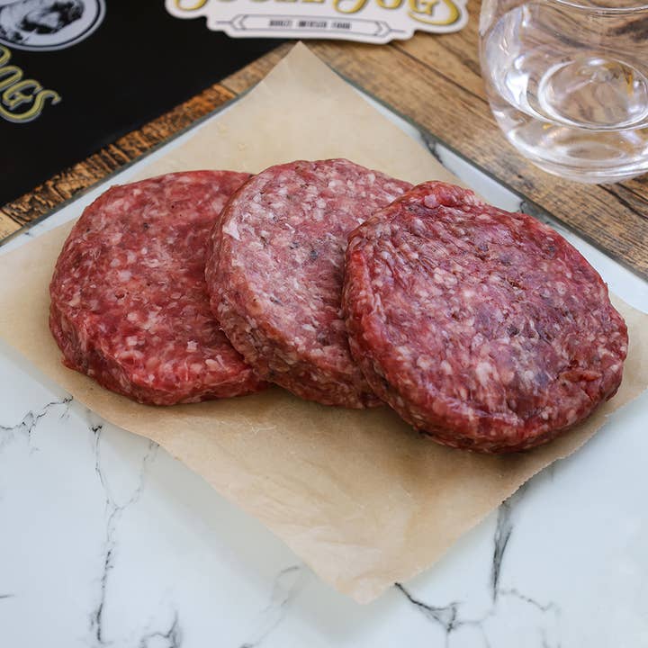 Booze Dogs - Wholesale Beef - Gin Burgers (Beef & Pork)