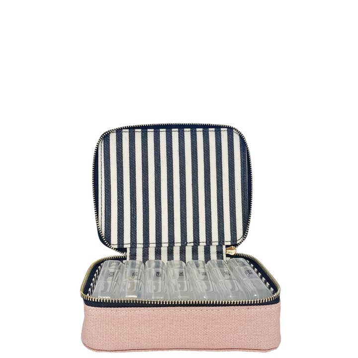 Bag-All - Wholesale Pill Organizer - Large Pill Organizing Case with Weekly Insert, Pink/Blush4