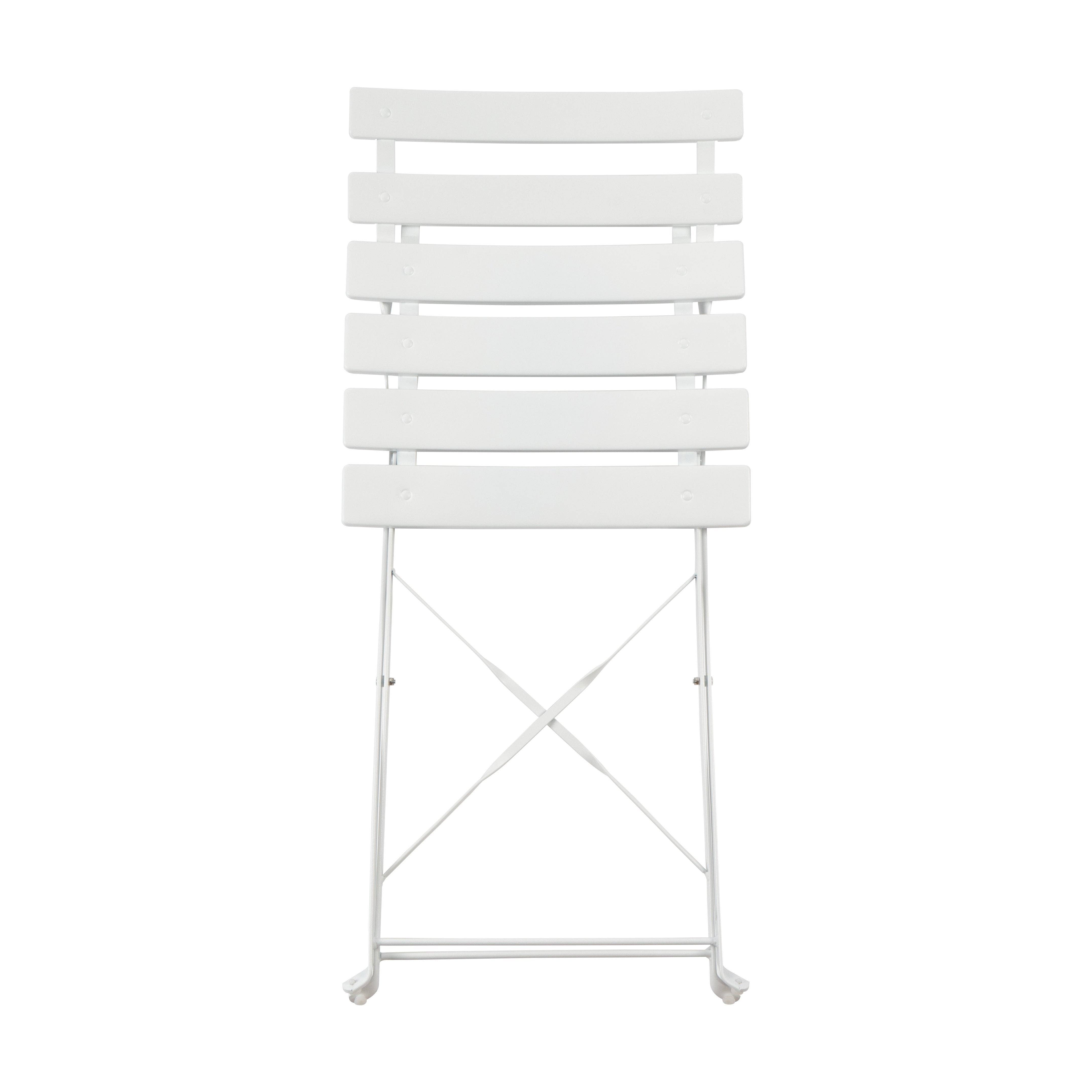 Rinkit Ltd – wholesale Patio set – Harbour Housewares 3 Piece Sussex Bistro Set - Square - White6