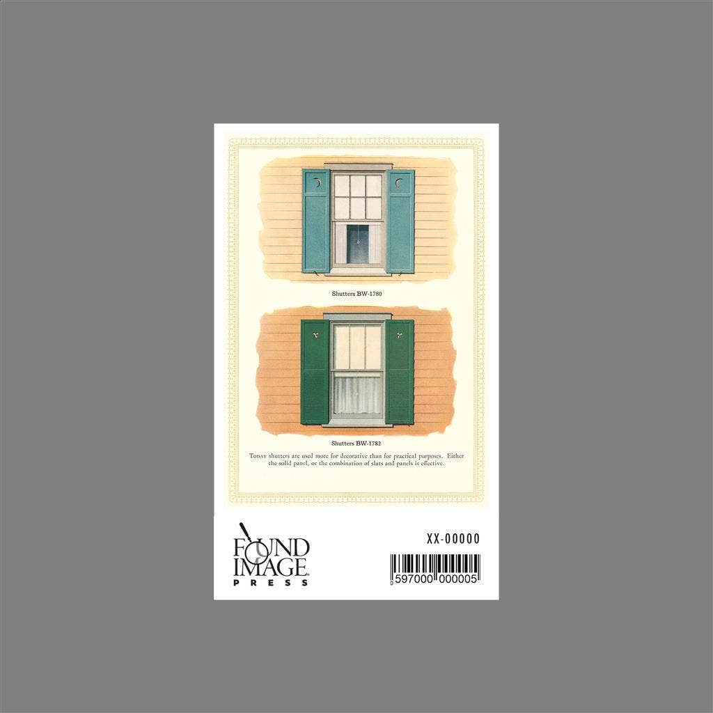 Found Image Press - Wholesale Sticker - Sticker AD-424 Windows and Shutters1