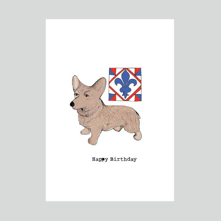 Biglietto di Compleanno per Cani - Corgi per la vendita all'ingrosso da parte di Rosie Wonders