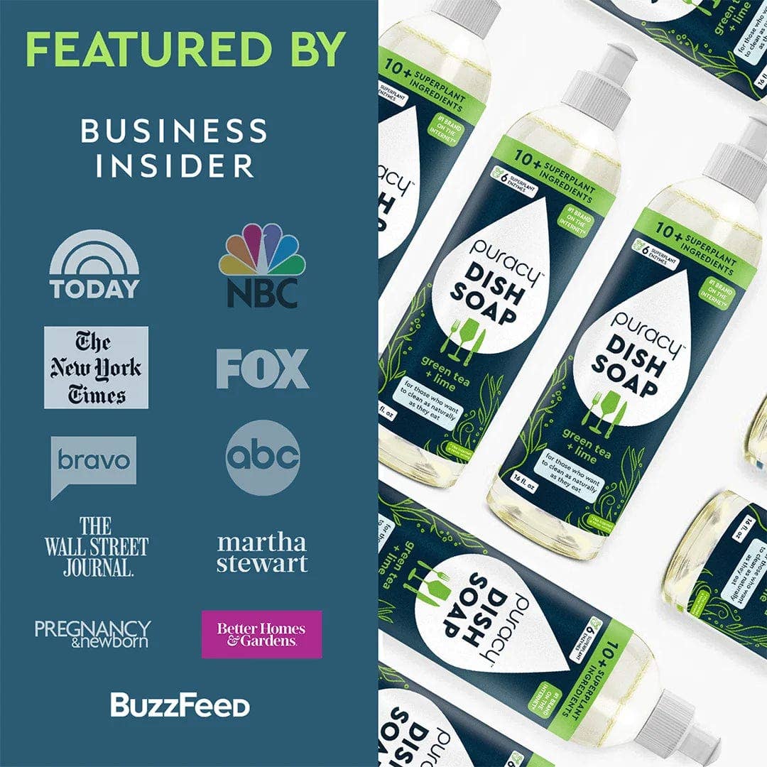 Puracy - Wholesale Dish Soap - Dish Soap 16oz (Pack of 3)6