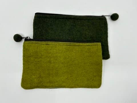 Fibres of Life - Wool & Felt - Wholesale Pouch - Women's - 2-Tone Medium Organizer Pouch - Bundle of 206