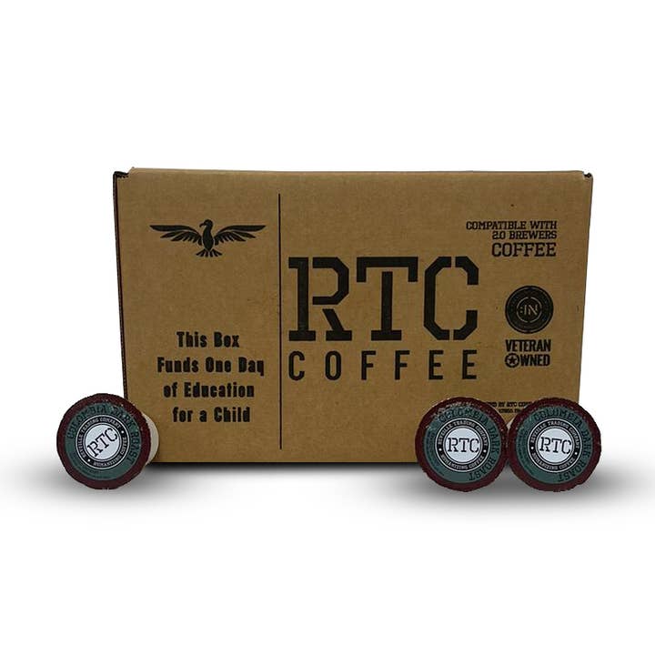 Dark Roast 60 Count Recyclable Single-Serve Coffee Pods for wholesale by RTC Coffee