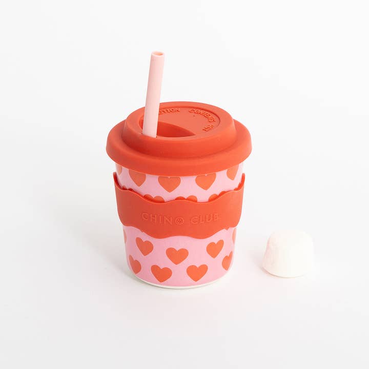 Chino Club - Wholesale Drinking Glass/Cup - Kids & Baby - Hearts Kids Keep Cup 8 oz