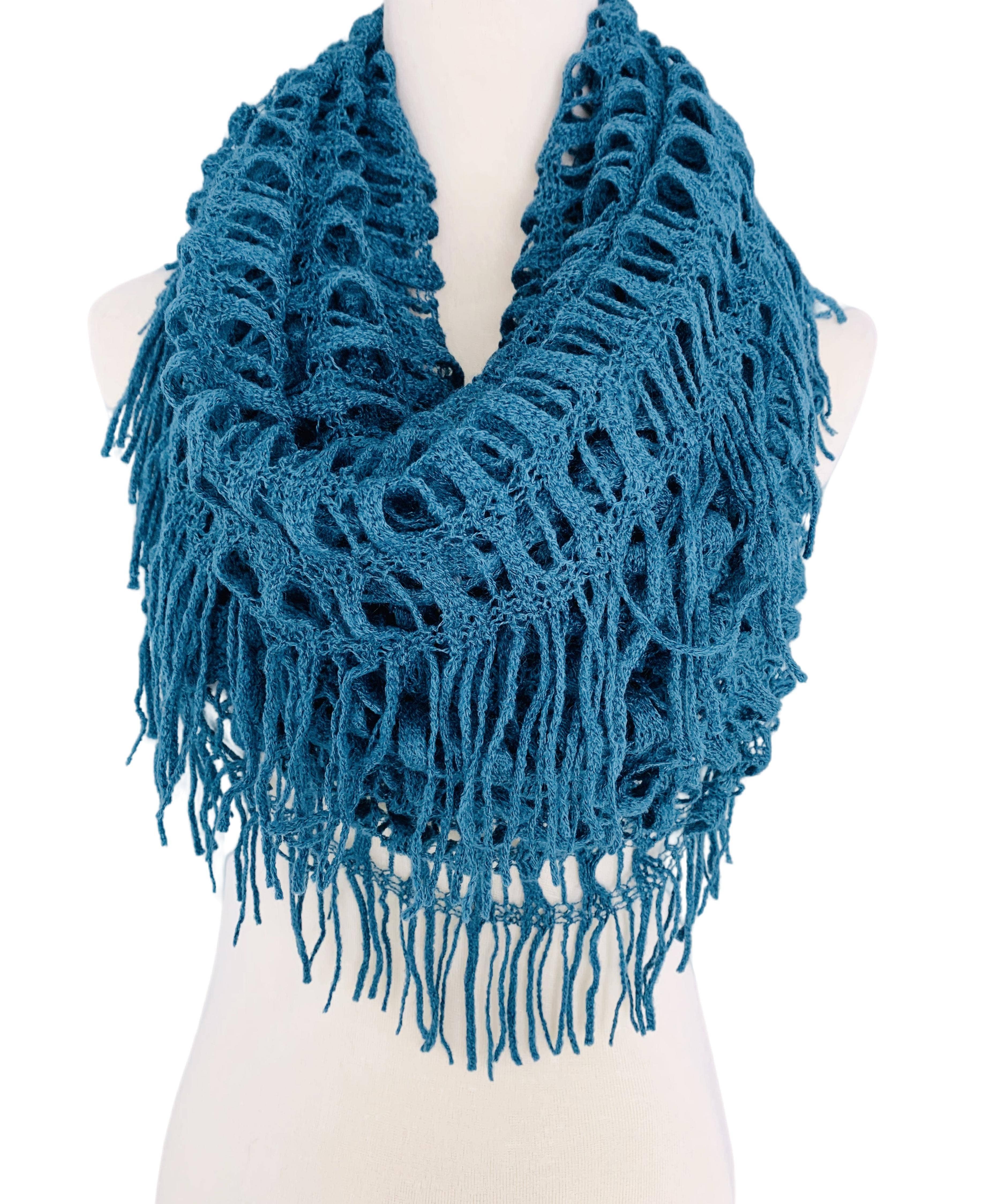 JC Sunny Fashion - Wholesale Scarf - Women's - Magic Tubular Knit Scarf with Transformable Loop Design14