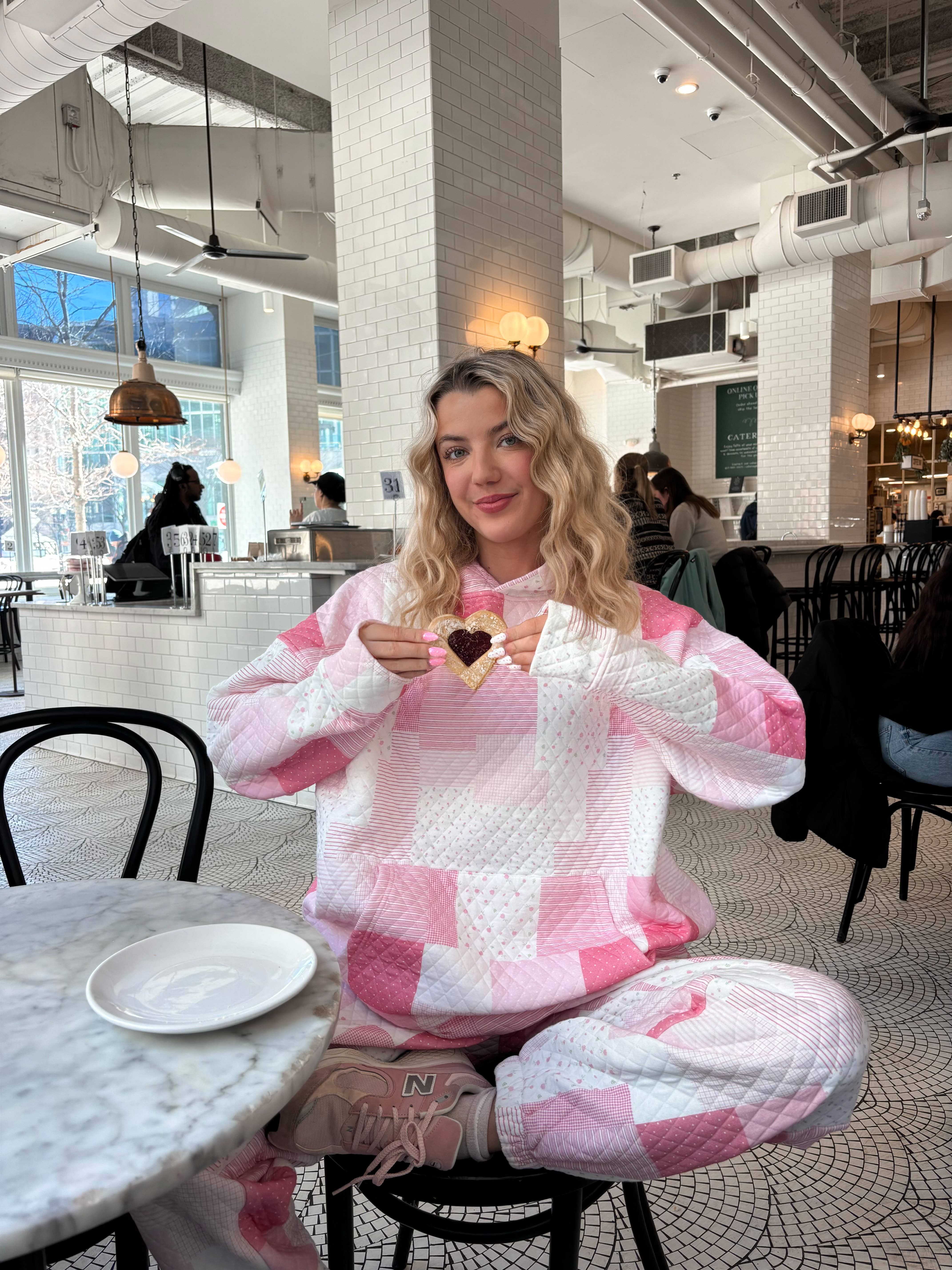 Sunkissed Coconut - Wholesale Hoodie - Women's - Margo Quilted Patchwork Hoodie4