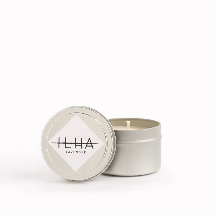 Lavender - 4oz Travel Tin Soy Candle for wholesale by ILHA Candles