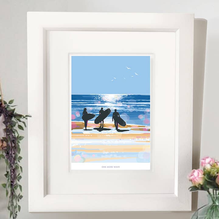 BeckyBettesworth - Wholesale Art Print - One More Wave Positive Quote Print2