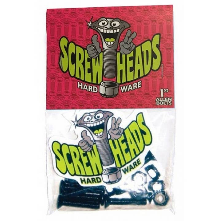 Screwheads hardware 1" sorte Allen-bolte for engroshandel hos HAZE WHEELS