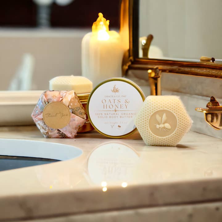 Gracie & Co. 1942 - Wholesale Solid Lotion - Organic Solid Body Butter Lotion Bar