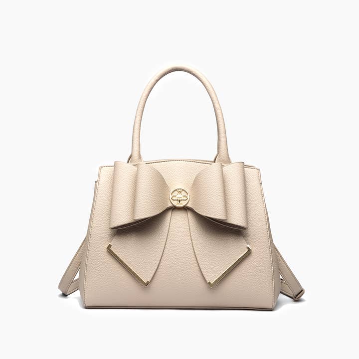 Like Dreams - Wholesale Top Handle Bag - Women's - Poppy Bowtie Top Handle Satchel Bag