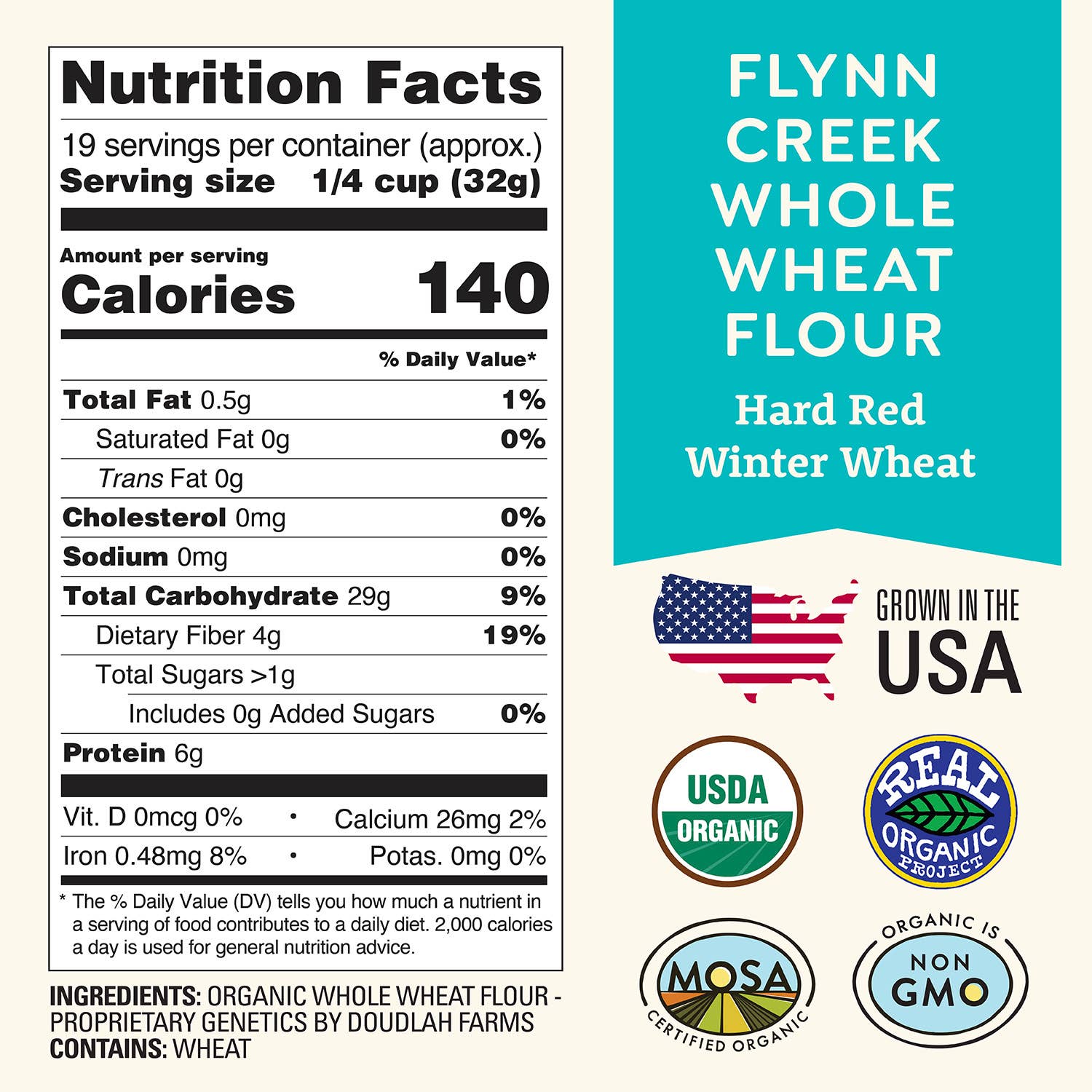 Doudlah Farms Organics - Wholesale Flour - Organic Whole Wheat Flour3