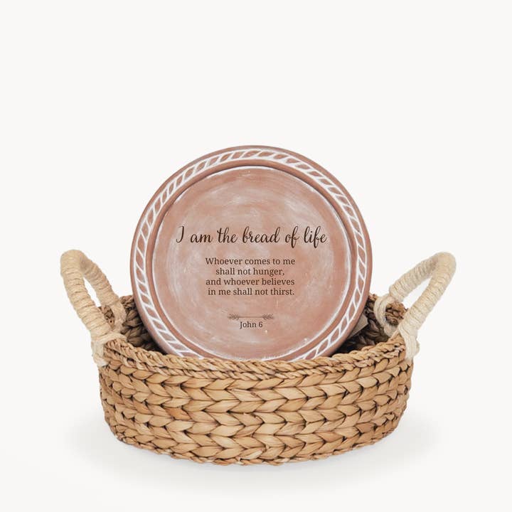 Handgemaakte Broodwarmer & Rotan Mand - Bijbel Rond voor wholesale door KORISSA