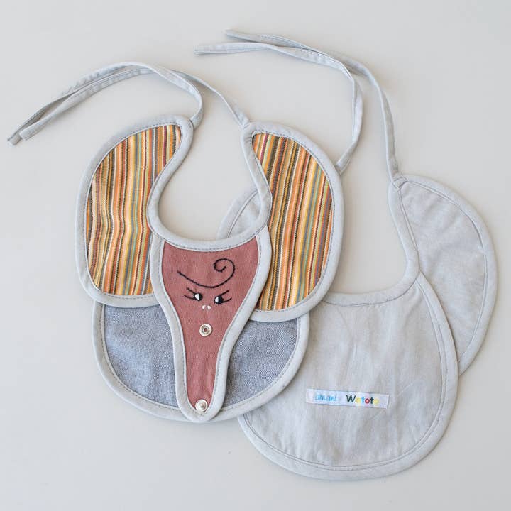 Elephant Baby Bib for wholesale by Amani ya Juu