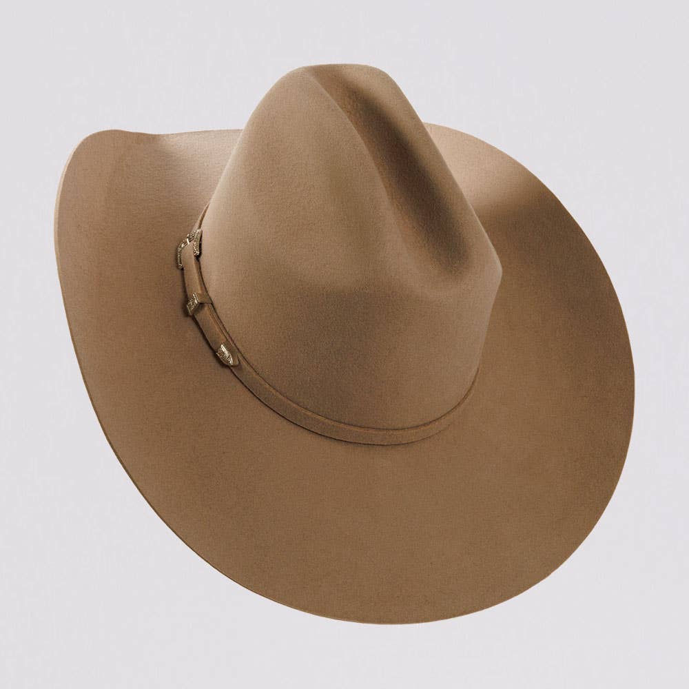 American Hat Makers - Wholesale Cowboy Hat - Unisex - 100% Wool Felt Western Cowboy Hat - Style Cattleman77