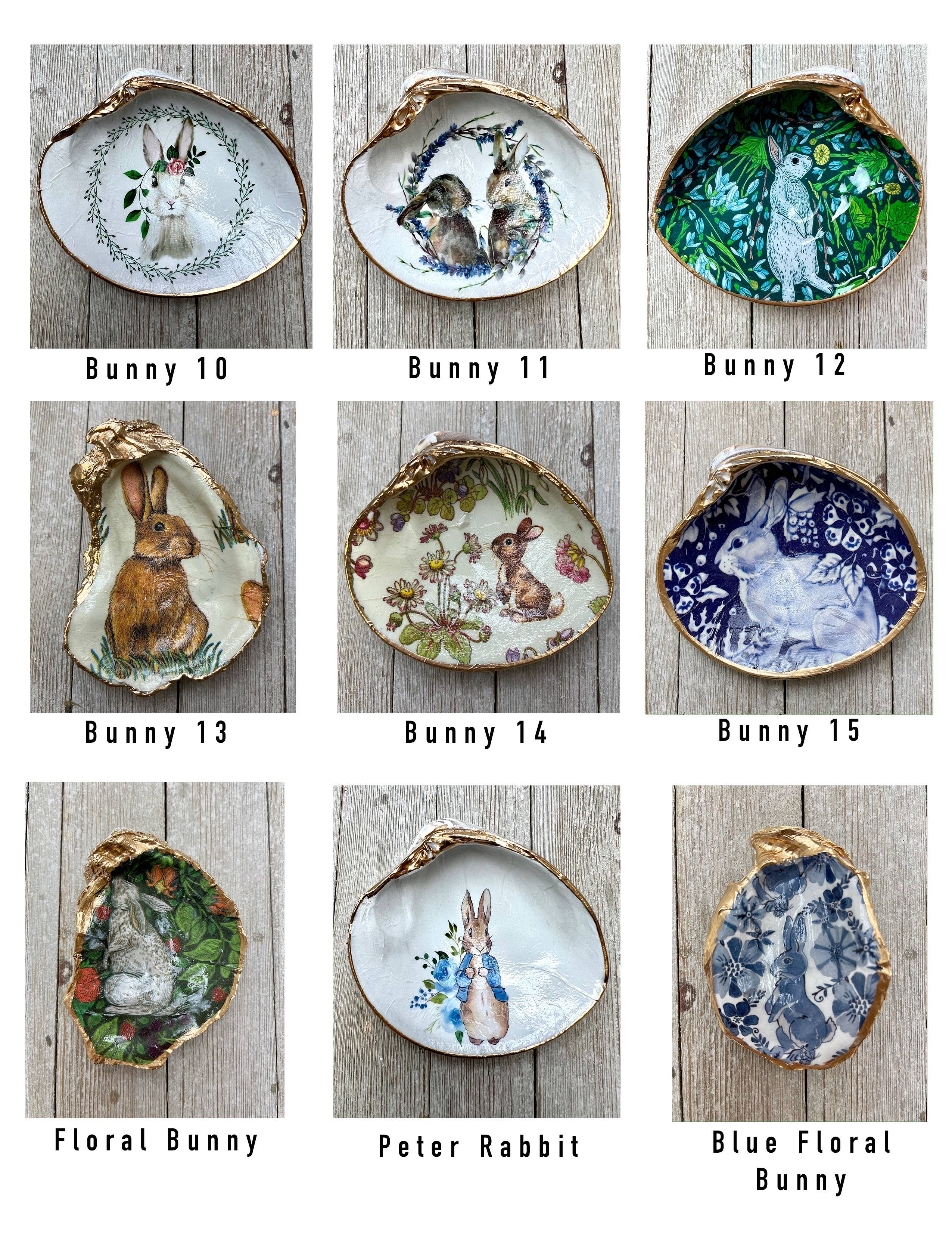 Ten Twenty Six Designs - Wholesale Jewelry Dish - Decoupage Spring Shells- Easter, Valentine's, St. Patrick's5