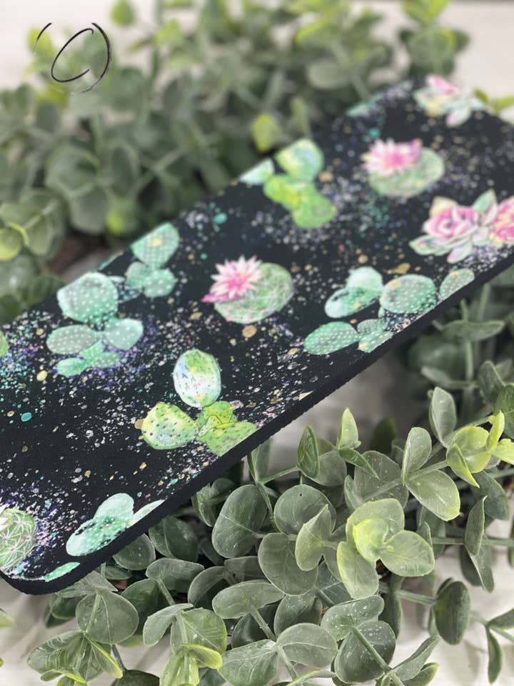 Succulent Splatter Slap Wrap Can Cooler for wholesale by CMD Wholesale