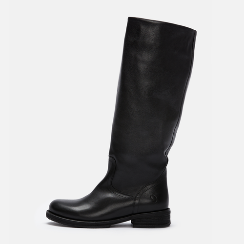 Women´S Leather Biker Boots - Cooper A712 Dye Black for wholesale on Faire1