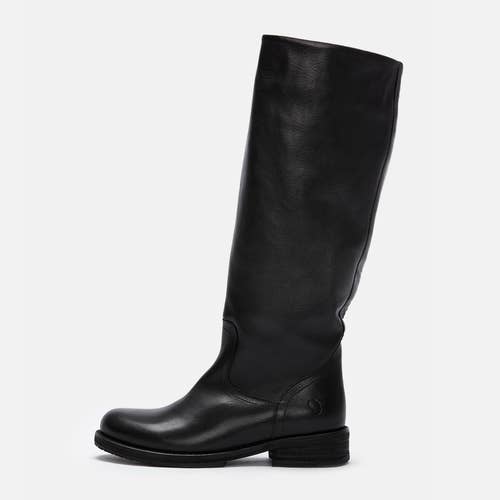 Women´S Leather Biker Boots - Cooper A712 Dye Black for wholesale on Faire1