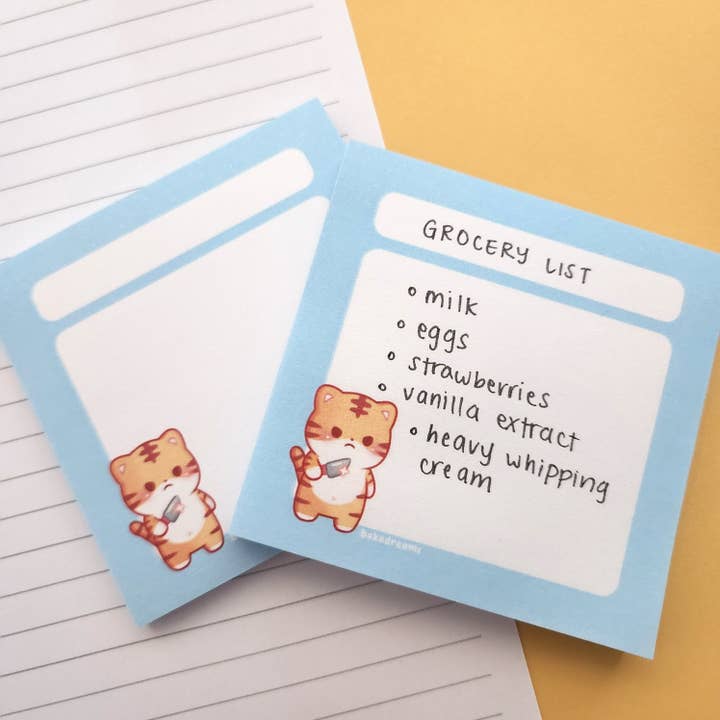 Haftnotizen mit Haftnotizen - Stabby Tiger für den Großhandel von BakaDreams