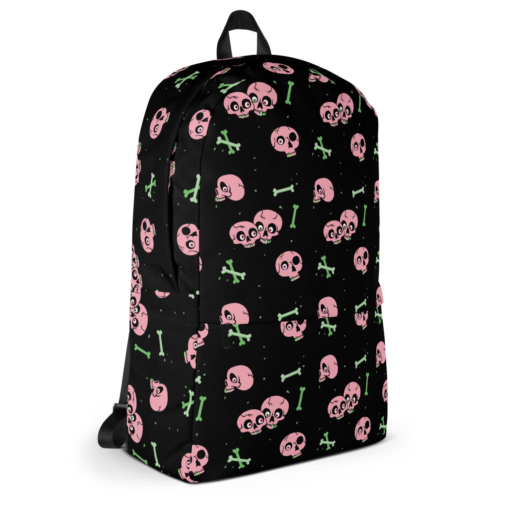 Plenilune - Wholesale Backpack – Women's - Pink Skulls Backpack2