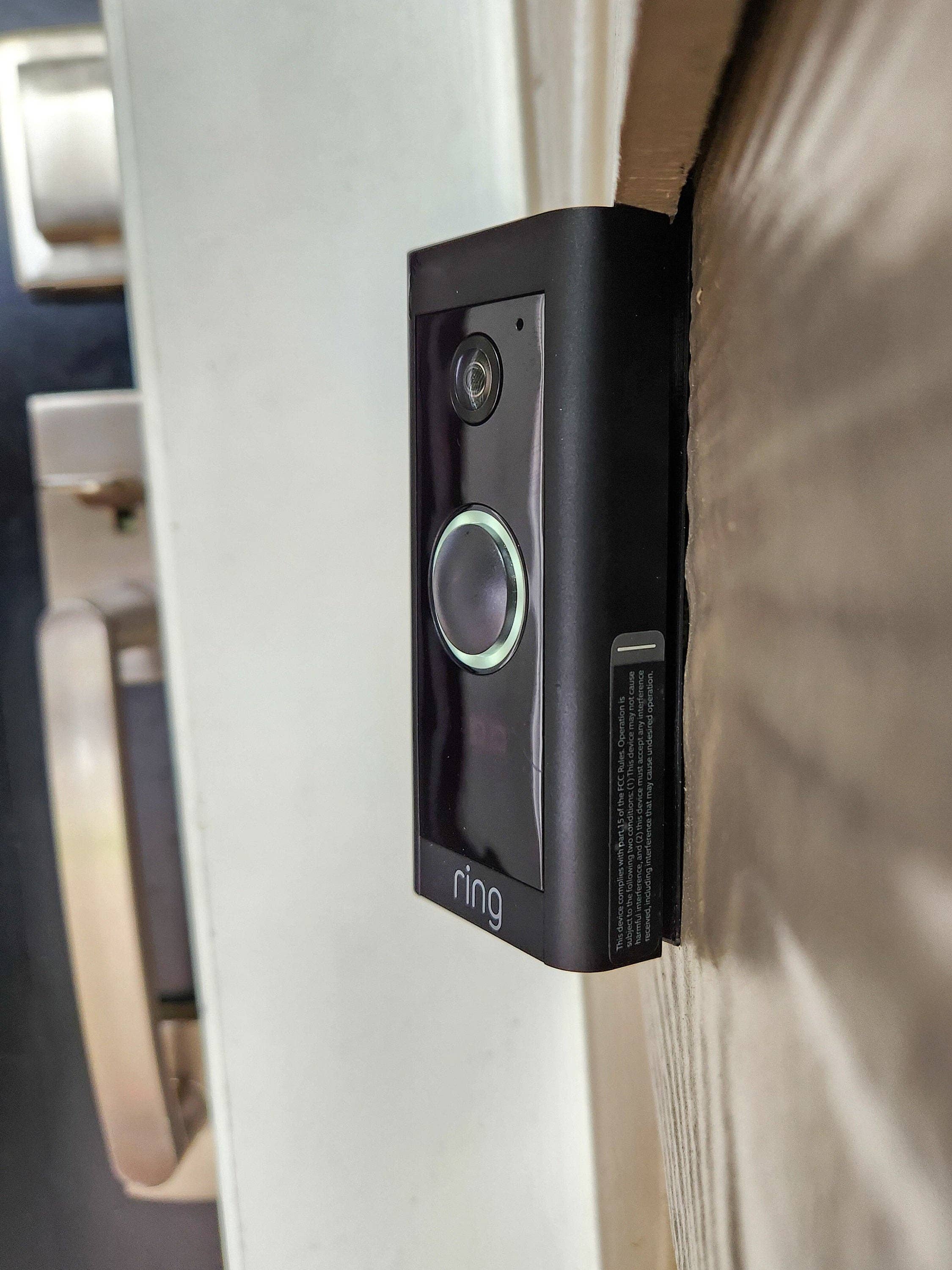 Clever Contraptions - Vente Affichette de porte - Support d'angle pour sonnette Ring PRO | Pour la Ring Doorbell PRO4