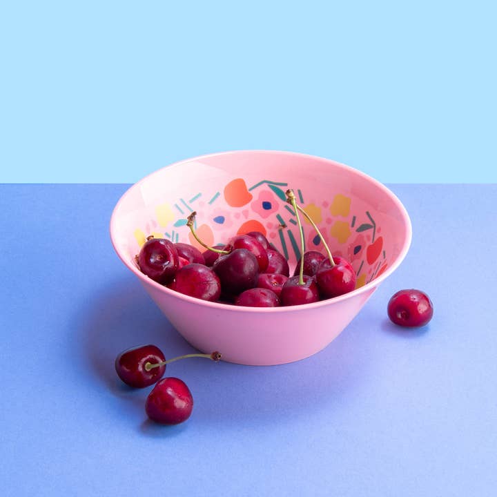 rosa doce Tigela NORA BOWL M BLOOMS para venda a revendedores na Faire1