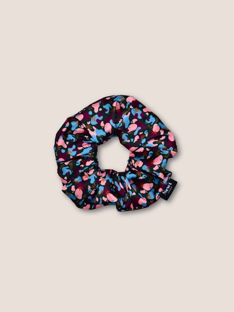 Newt London – wholesale Scrunchie - Women’s – Marmo Print Hair Scrunchie Autumn Maroon0